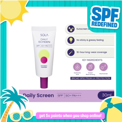 SOLA - SOLA Daily Screen SPF 50+ PA++++ 30ml