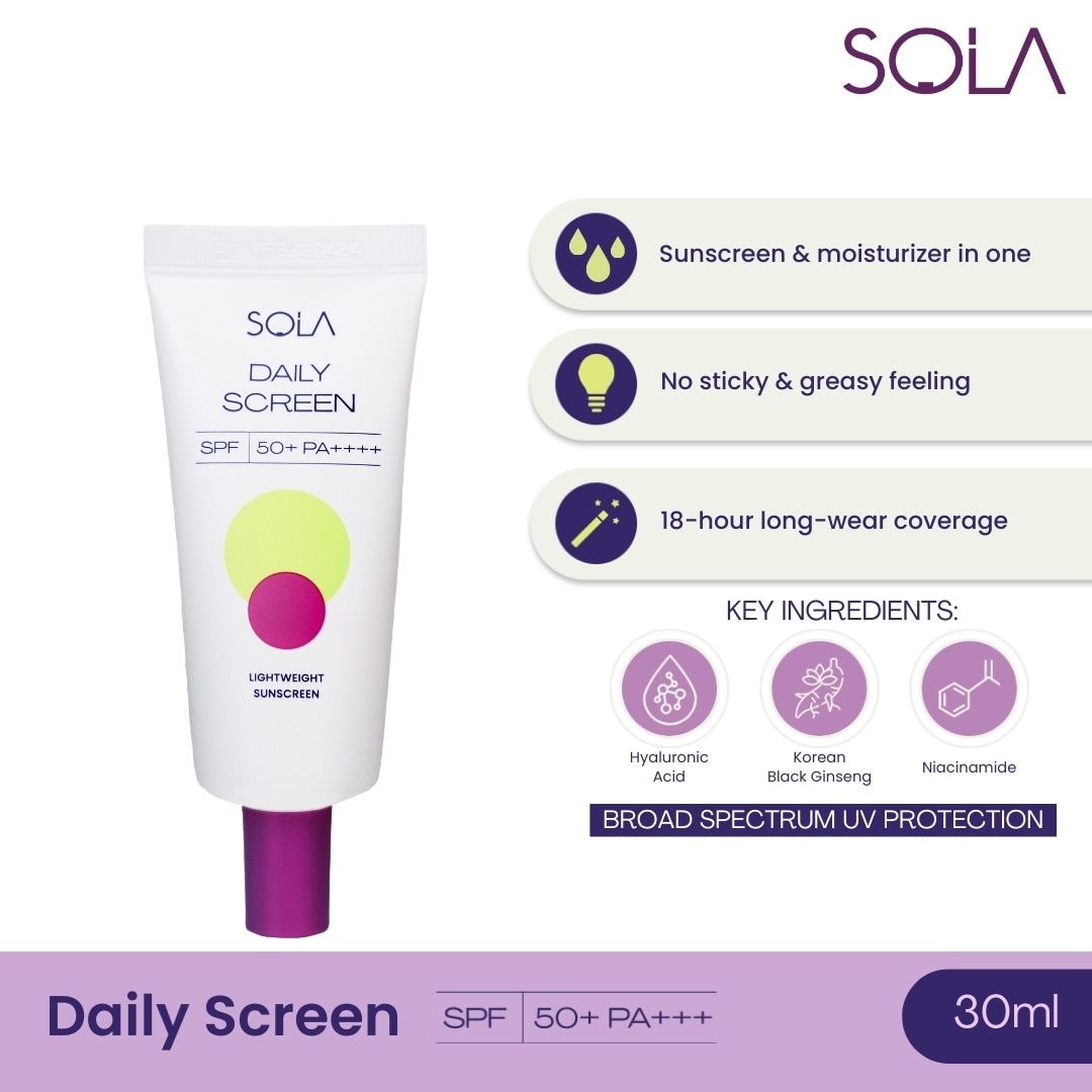 SOLA Daily Screen SPF 50+ PA++++ 30ml