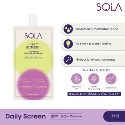 SOLA SOLA Daily Screen SPF 50+ PA++++ 7ml