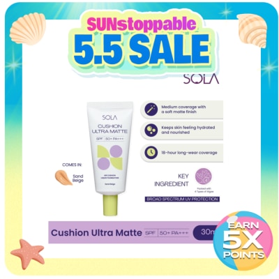 SOLA - SOLA Cushion Ultra Matte 30ml - Sand Beige