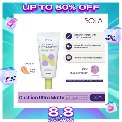 SOLA SOLA Cushion Ultra Matte 30ml - Sand Beige
