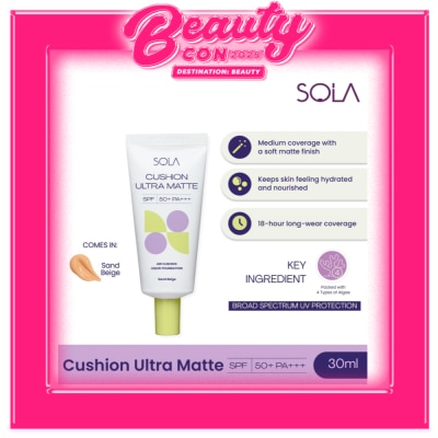 SOLA SOLA Cushion Ultra Matte 30ml - Sand Beige