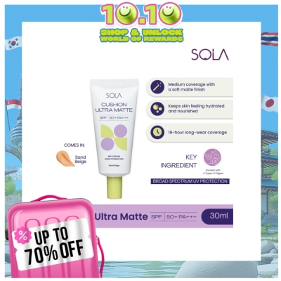SOLA SOLA Cushion Ultra Matte 30ml - Sand Beige