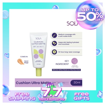 SOLA SOLA Cushion Ultra Matte 30ml - Sand Beige