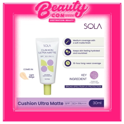 SOLA SOLA Cushion Ultra Matte 30ml Light Beige