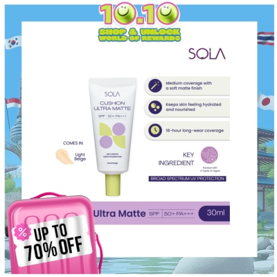 SOLA SOLA Cushion Ultra Matte 30ml Light Beige