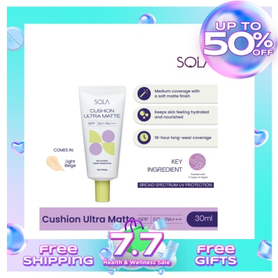 SOLA SOLA Cushion Ultra Matte 30ml Light Beige