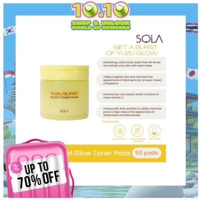 SOLA SOLA Yuzu Burst Glow Toner Pads 50 pads