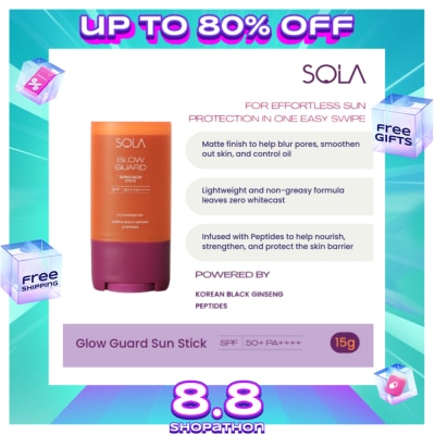 SOLA SOLA Glow Guard Sunscreen Stick SPF 50+/PA++++ 15g