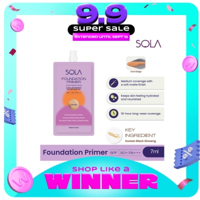 SOLA - Sola Foundation Primer Spf50+++ 7Ml Sand Beige image