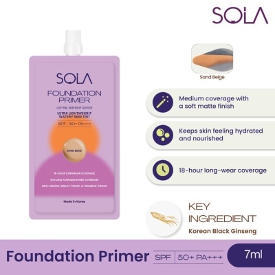 SOLA - Sola Foundation Primer Spf50+++ 7Ml Sand Beige image