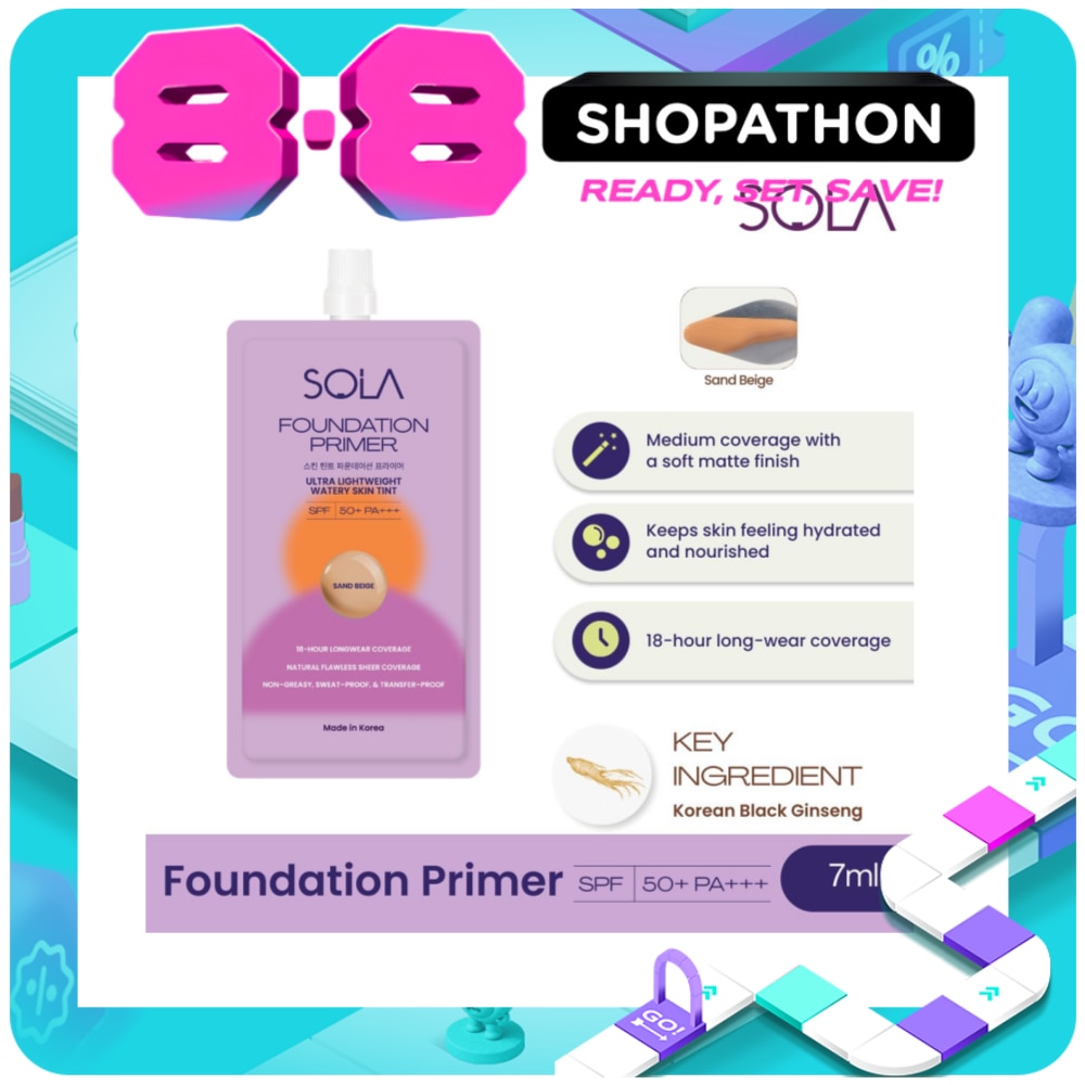 Sola Foundation Primer Spf50+++ 7Ml Sand Beige image
