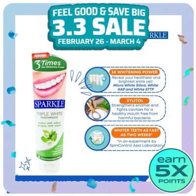 SPARKLE Triple White Toothpaste 100g