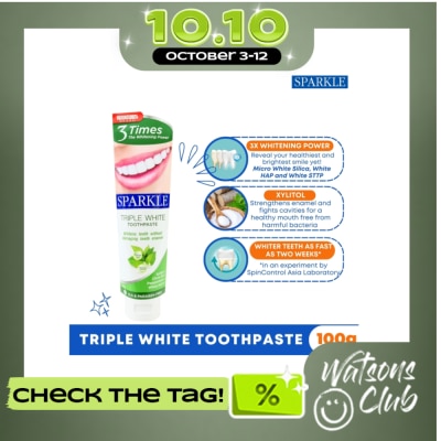 SPARKLE Triple White Toothpaste 100g image