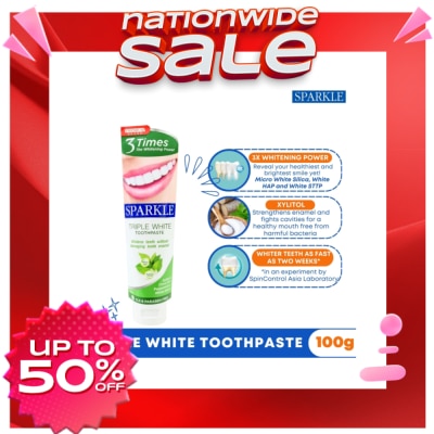 SPARKLE Triple White Toothpaste 100g