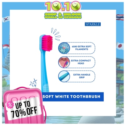 SPARKLE SPARKLE Extra Soft White Toothbrush
