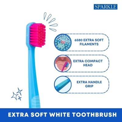 SPARKLE SPARKLE Extra Soft White Toothbrush