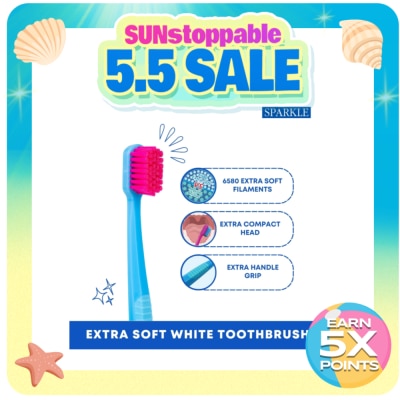 SPARKLE - SPARKLE Extra Soft White Toothbrush