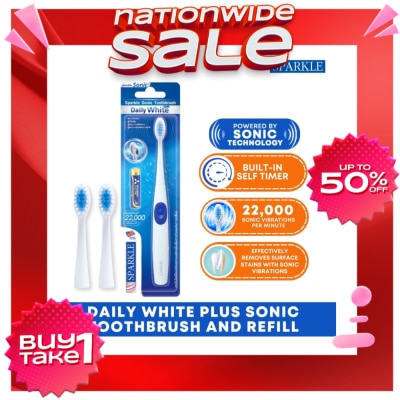 SPARKLE Sonic Toothbrush Daily White Plus Refills