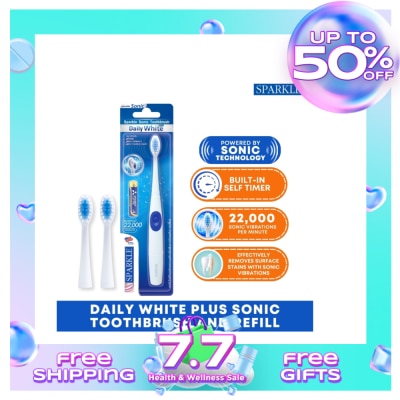 SPARKLE Sonic Toothbrush Daily White Plus Refills