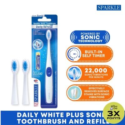 SPARKLE Sonic Toothbrush Daily White Plus Refills