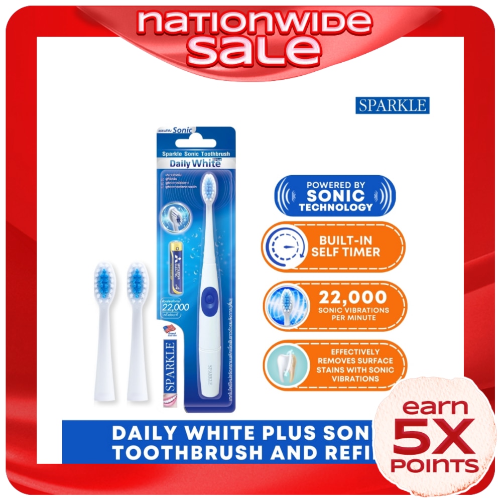 Sonic Toothbrush Daily White Plus Refills