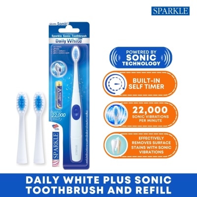 SPARKLE Sonic Toothbrush Daily White Plus Refills