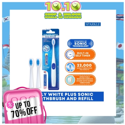 SPARKLE Sonic Toothbrush Daily White Plus Refills