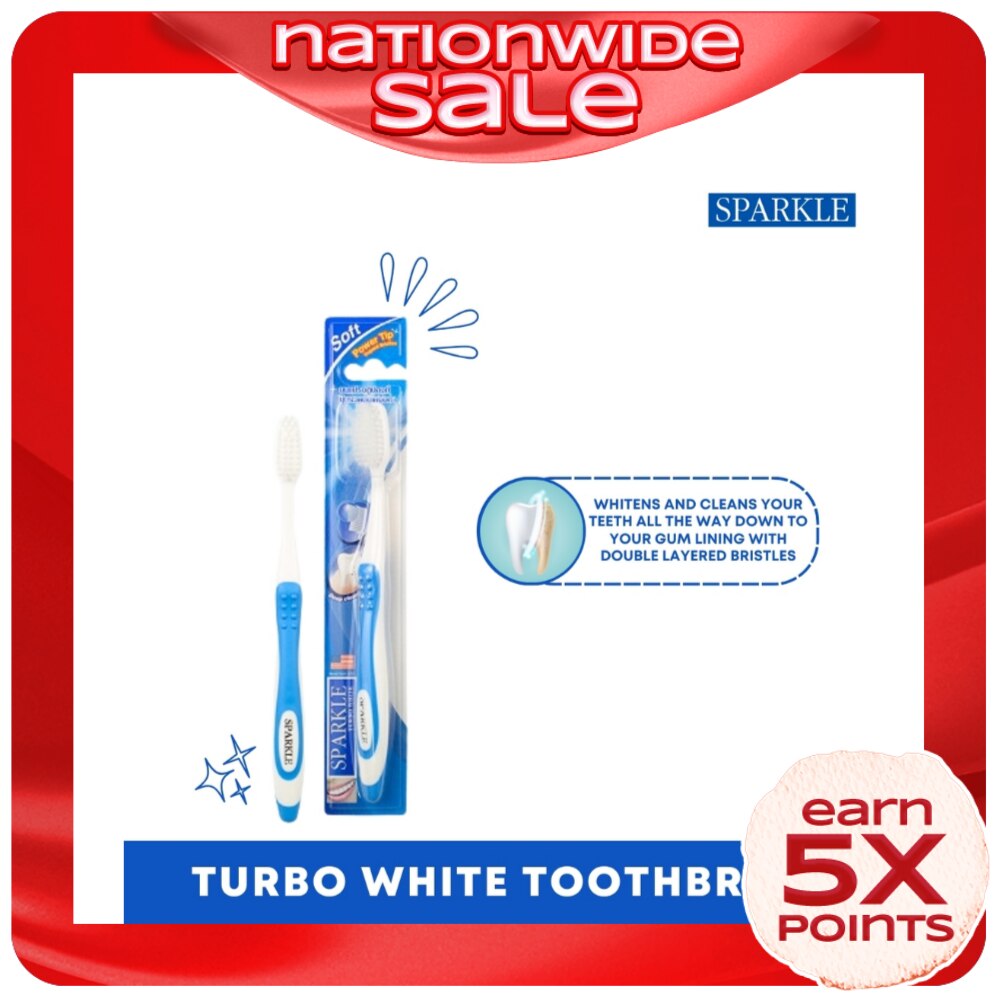 SPARKLE Turbo White Toothbrush