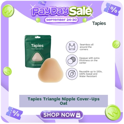 TAPIES TAPIES Triangle Nipple Cover Ups Oat image