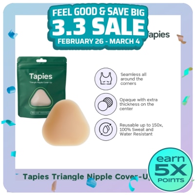 TAPIES TAPIES Triangle Nipple Cover Ups - Oat