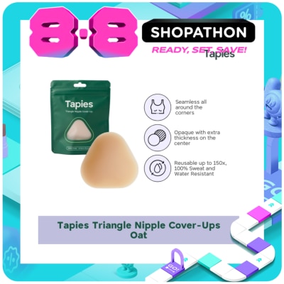 TAPIES - TAPIES Triangle Nipple Cover Ups - Oat image
