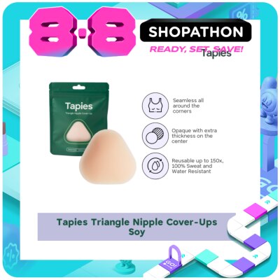 TAPIES - TAPIES Triangle Nipple Cover Ups - Soy image