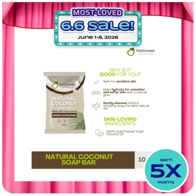 TROPICANA - Tropicana Natural Coconut Soap Bar 100g