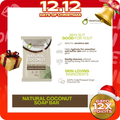 TROPICANA Tropicana Natural Coconut Soap Bar 100g