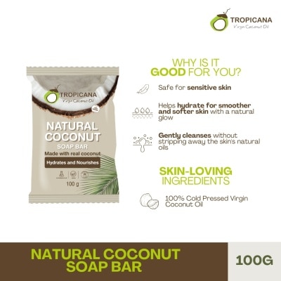 TROPICANA Tropicana Natural Coconut Soap Bar 100g