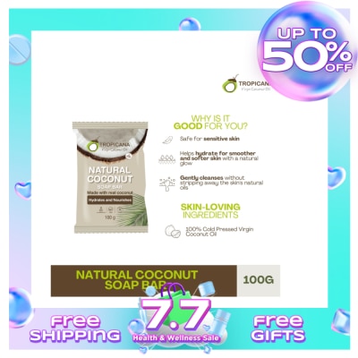 TROPICANA Tropicana Natural Coconut Soap Bar 100g