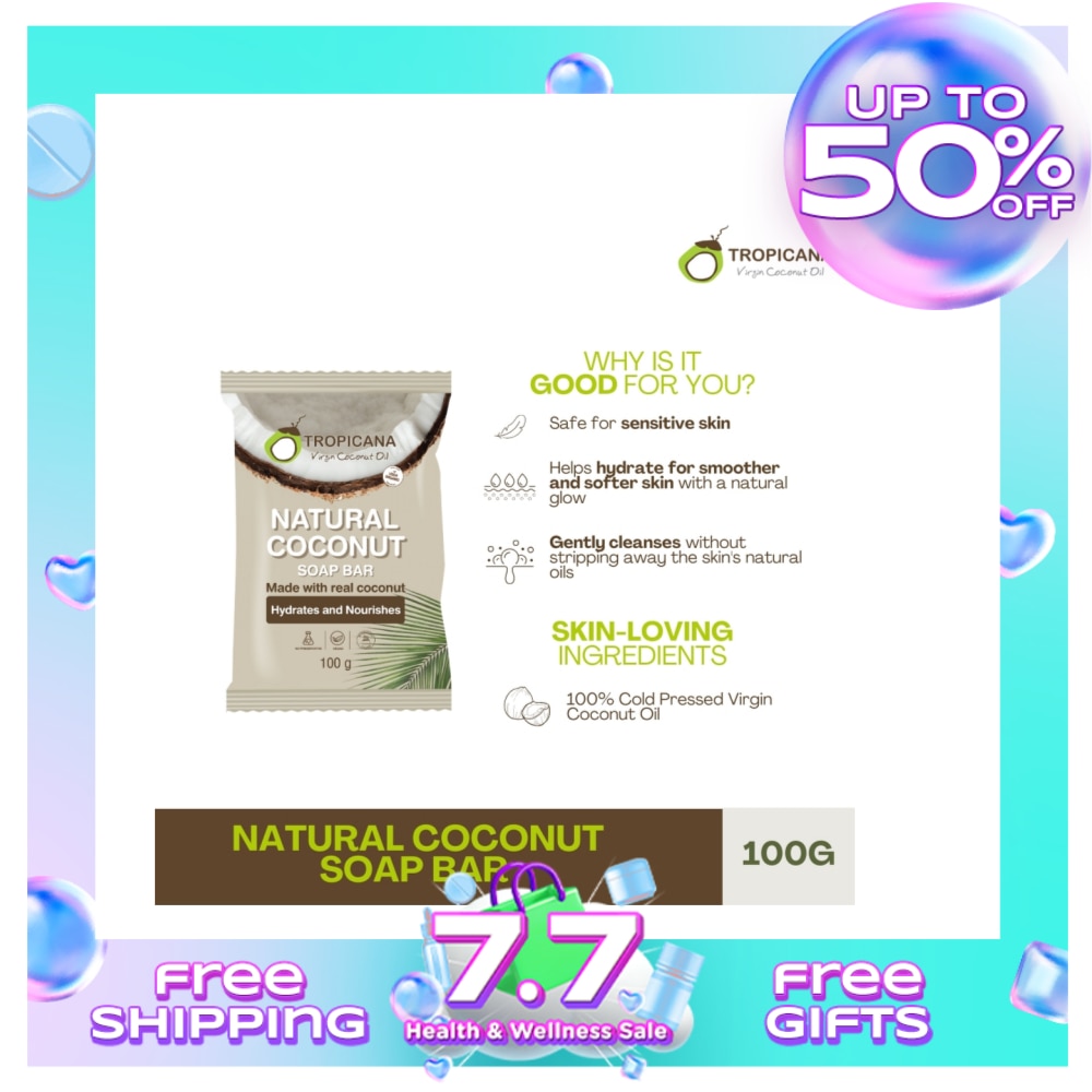 Tropicana Natural Coconut Soap Bar 100g