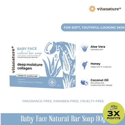 VITANATURE Vitanature+ Baby Face Natural Bar Soap 80g