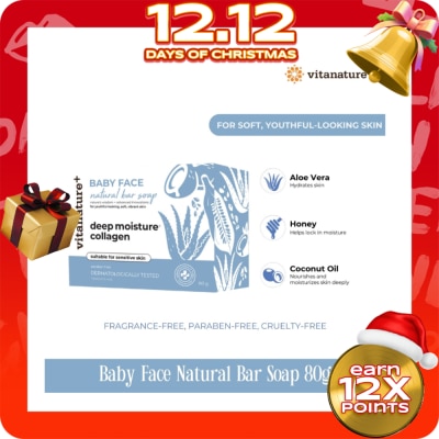 VITANATURE Vitanature+ Baby Face Natural Bar Soap 80g