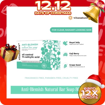 VITANATURE Vitanature+ Anti Blemish Natural Bar Soap 80g