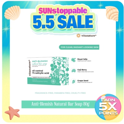 VITANATURE - Vitanature+ Anti Blemish Natural Bar Soap 80g