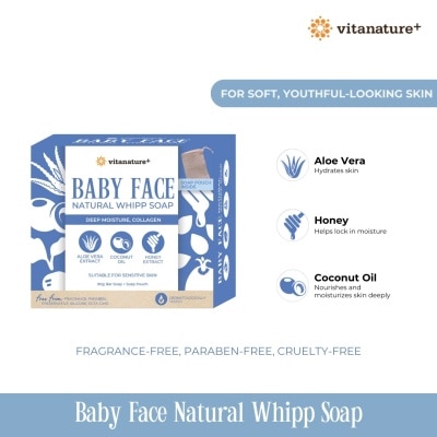 VITANATURE VITANATURE Baby Face Soap 80g With Soap Pouch