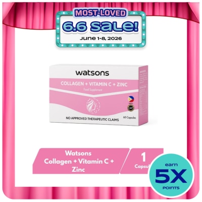 WATSONS GENERICS - WATSONS GENERICS Collagen + Vitamin C + Zinc 1 350mg (Sold Per Piece)