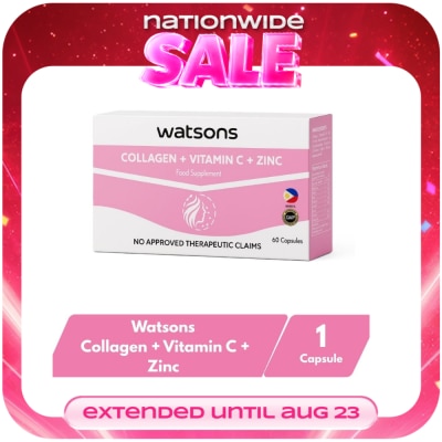 WATSONS GENERICS - WATSONS GENERICS Collagen + Vitamin C + Zinc 1 350mg (Sold Per Piece) image