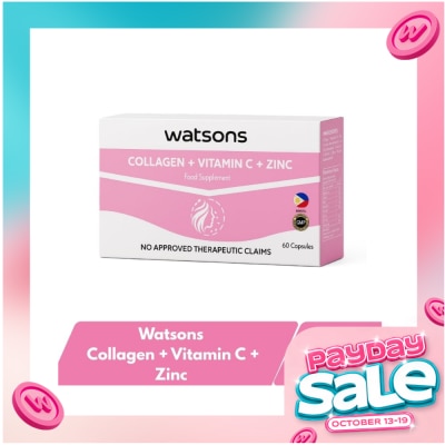 WATSONS GENERICS WATSONS GENERICS Collagen + Vitamin C + Zinc 1 350mg (Sold Per Piece) image