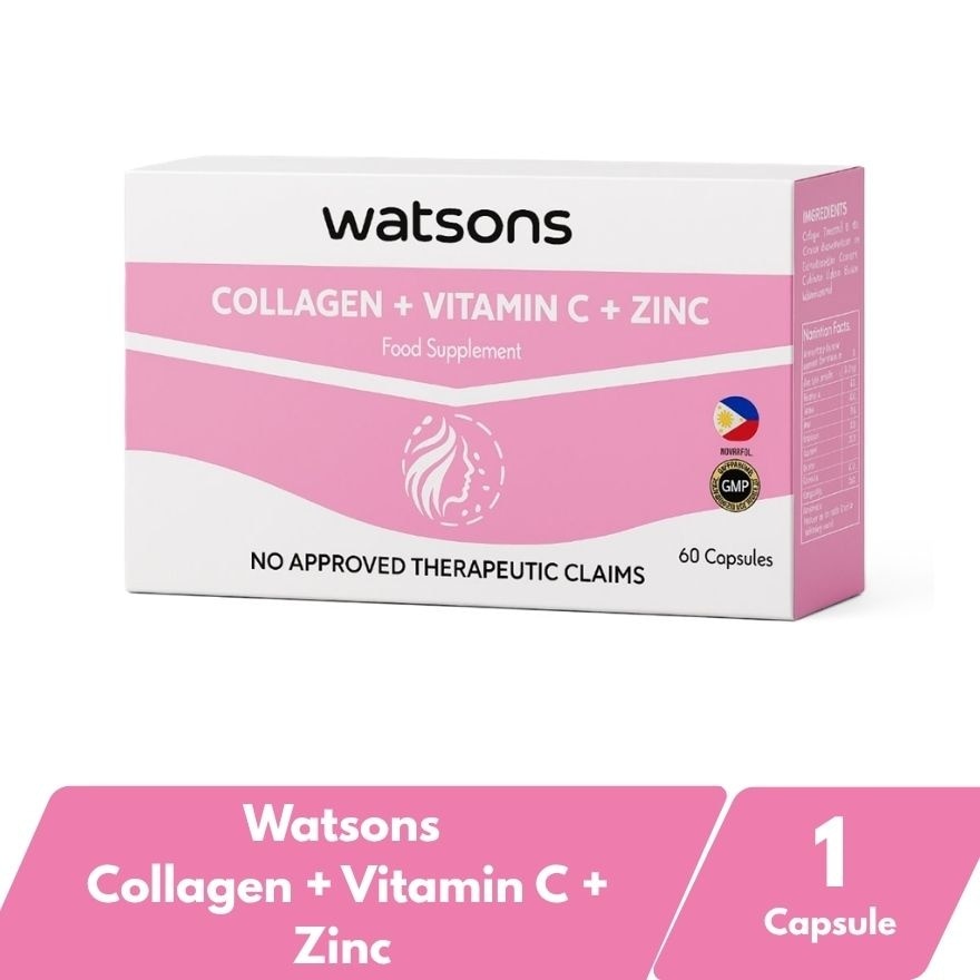WATSONS GENERICS Collagen + Vitamin C + Zinc 1 350mg (Sold Per Piece)