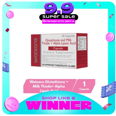 WATSONS GENERICS - Watsons Glutathione and Milk Thistle + Alpha Lipoic Acid Capsules image
