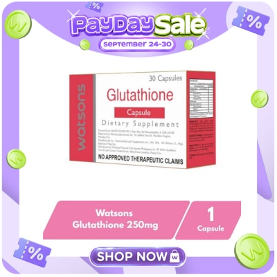 WATSONS GENERICS WATSONS GENERICS Glutathione 250mg Dietary Supplement Sold Per Piece image