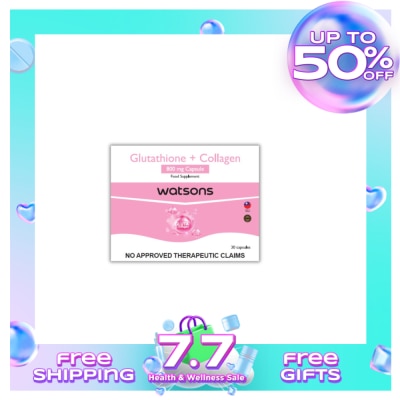 WATSONS GENERICS Glutathione + Collagen 800mg 1 Capsule